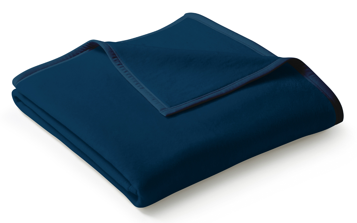 Decke Orion cotton uni dunkelblau