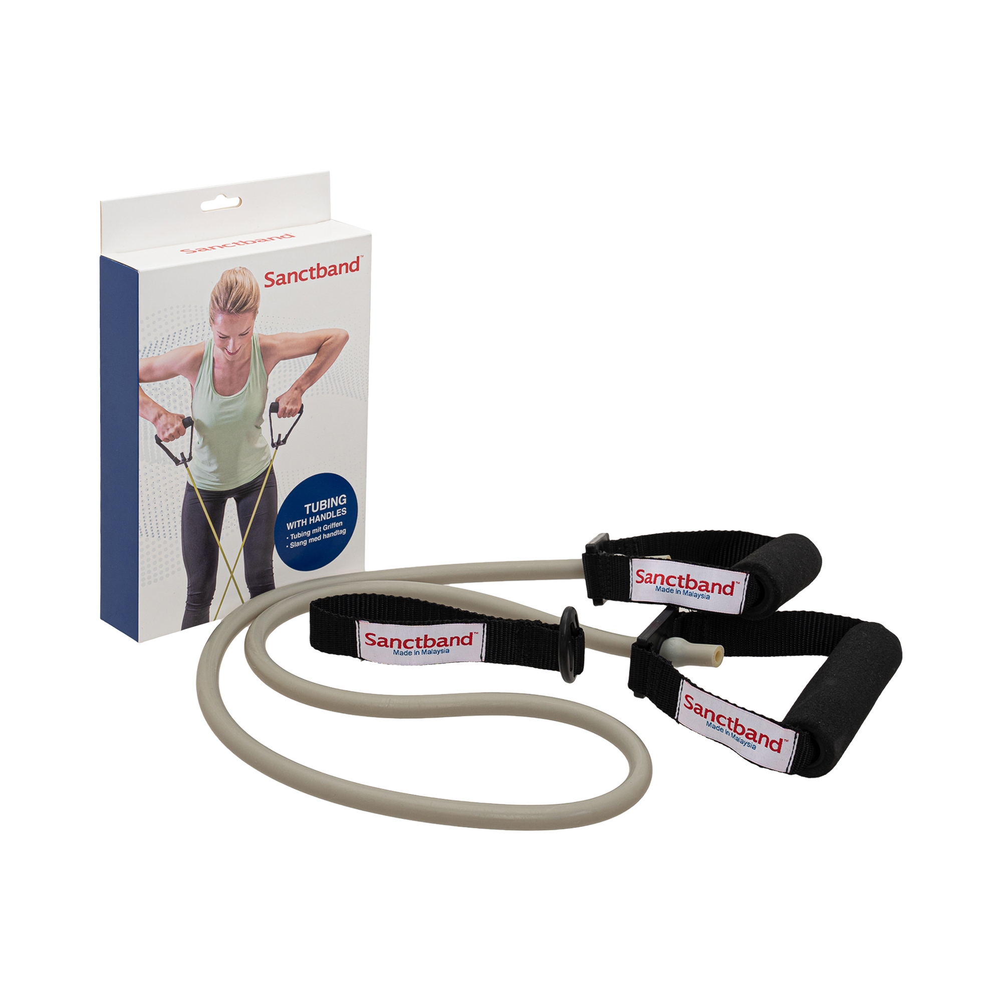 SANCTBAND Exercise Tubing grau